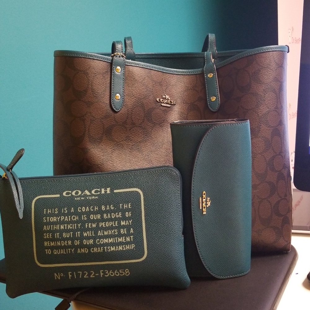 Reversible Coach Tote